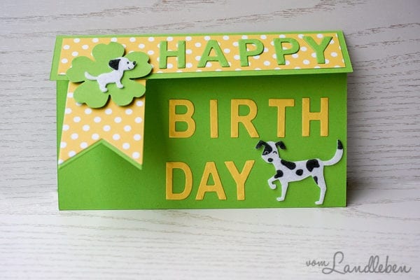 Geburtstagskarte mit Hund