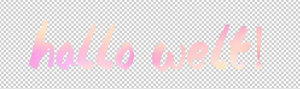 Aquarell-Schrift in Photoshop