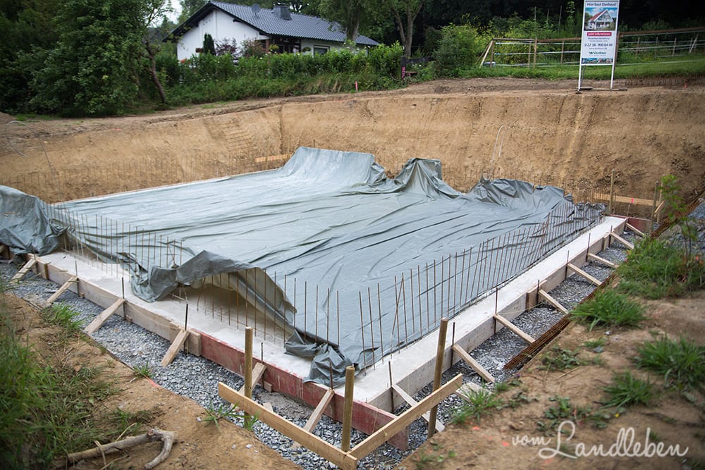 Kellerbau mit glatthaar - Projekt Hausbau