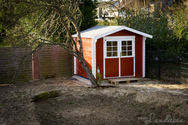 Gartenguckloch - unser Garten im März 2017
