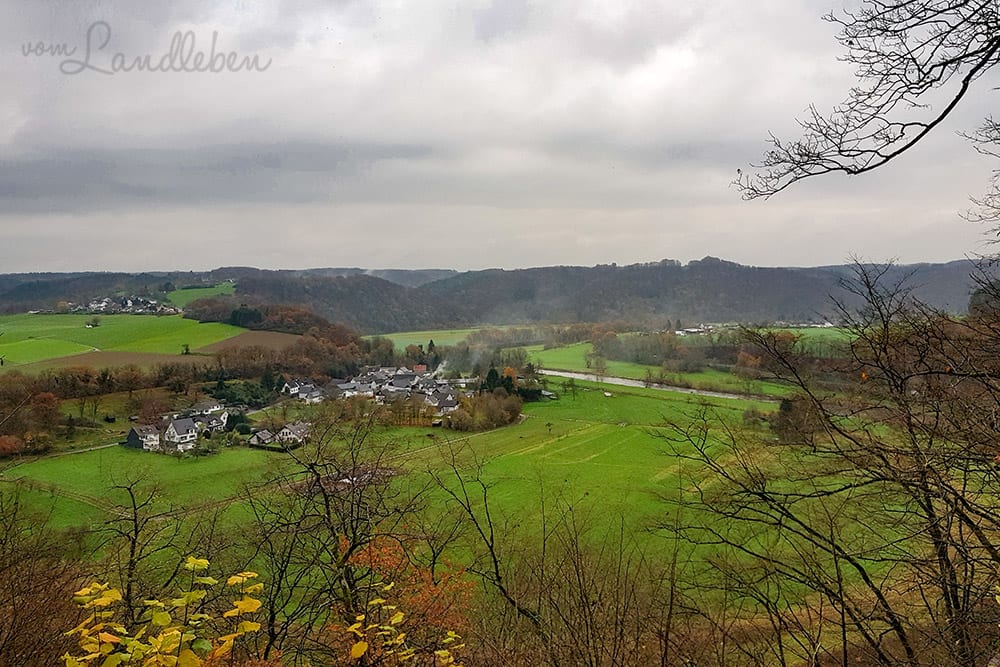 Blick von Stadt Blankenberg über das Siegtal