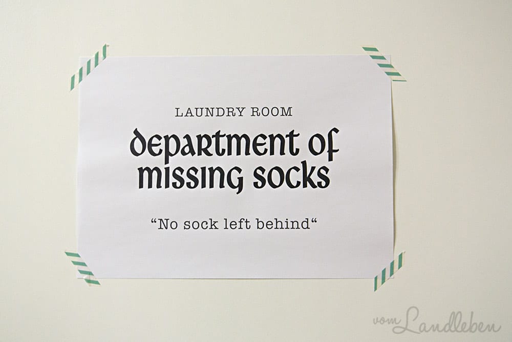 Laundry Room – Department of Missing Socks