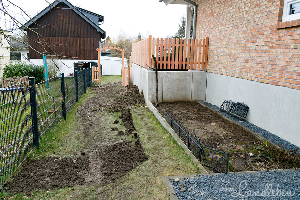 Der Gemüsegarten entsteht - März 2018