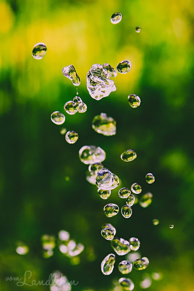 Wassertropfen bei kurzer Belichtungszeit