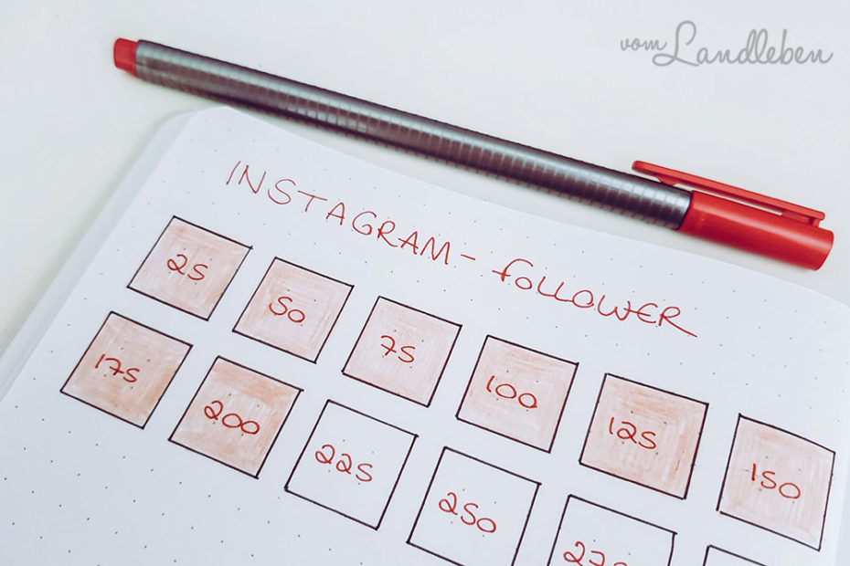 Social Media-Tracker im Bullet Journal