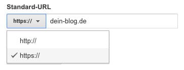 Umstellung von HTTP auf HTTPS in Google Analytics