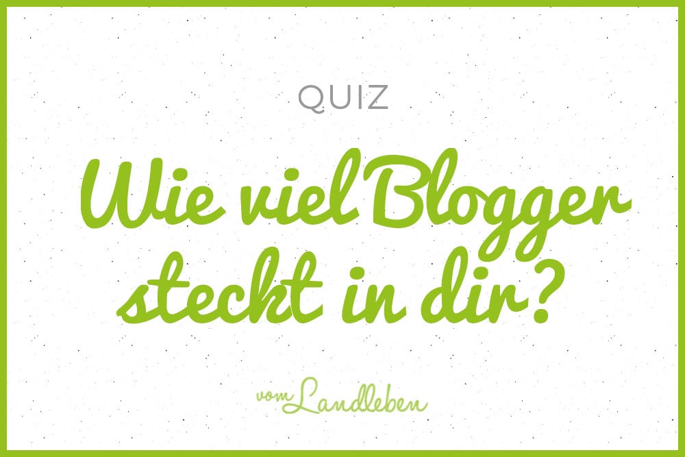 Quiz: wie viel Blogger steckt in dir?
