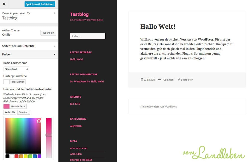 Child-Theme in WordPress anpassen