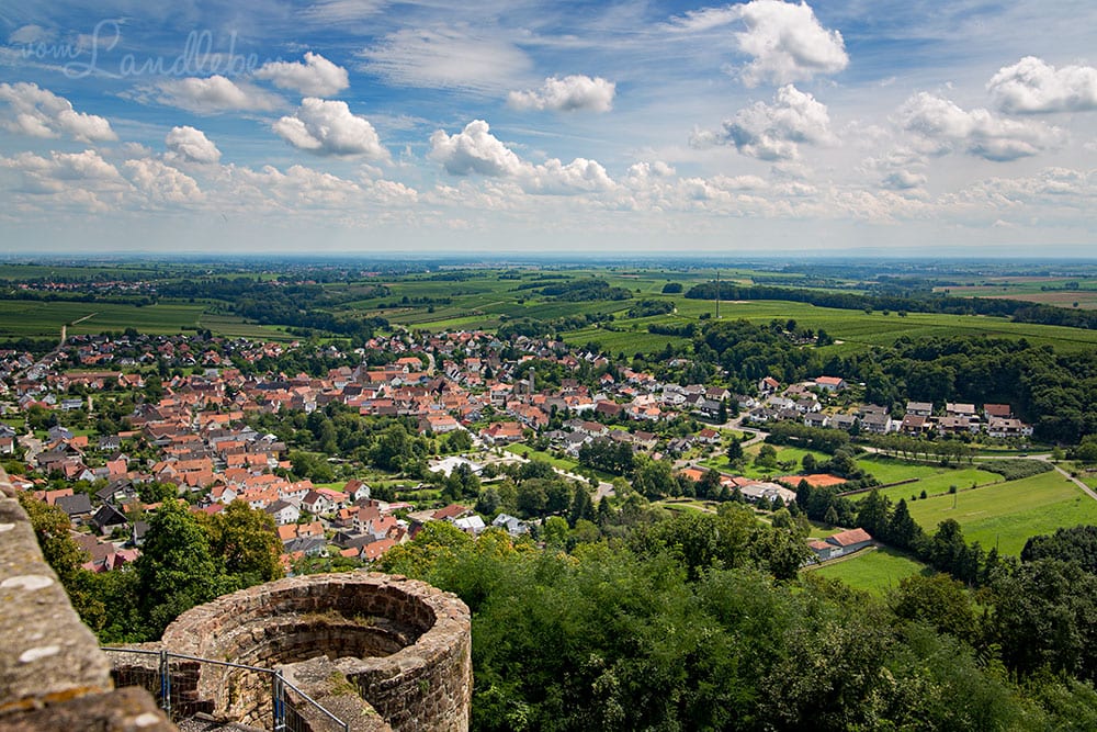 Blick von Burg Landeck