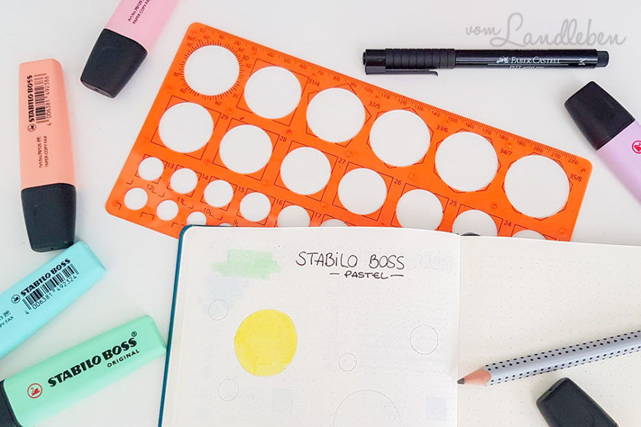 Swatch Spread im Bullet Journal