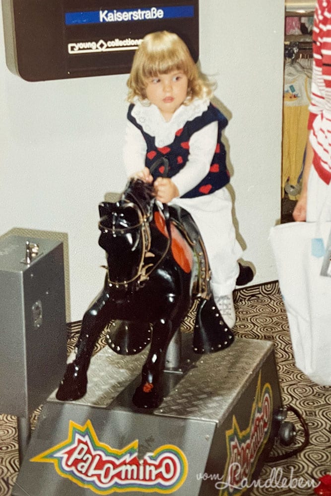 Pferde in der Kindheit - Juni 1989